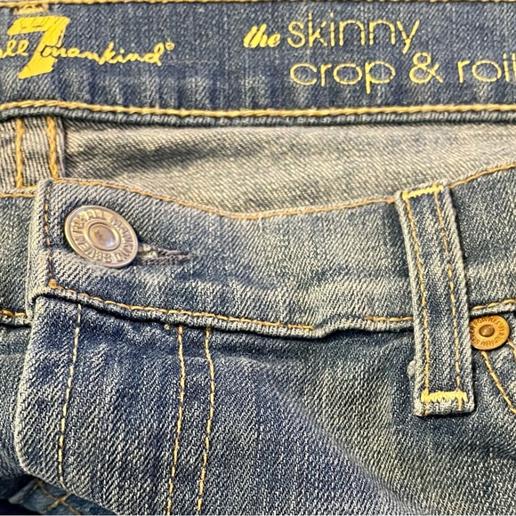 7 for all mankind cropped Jeans Size 29 - Picture 7 of 9